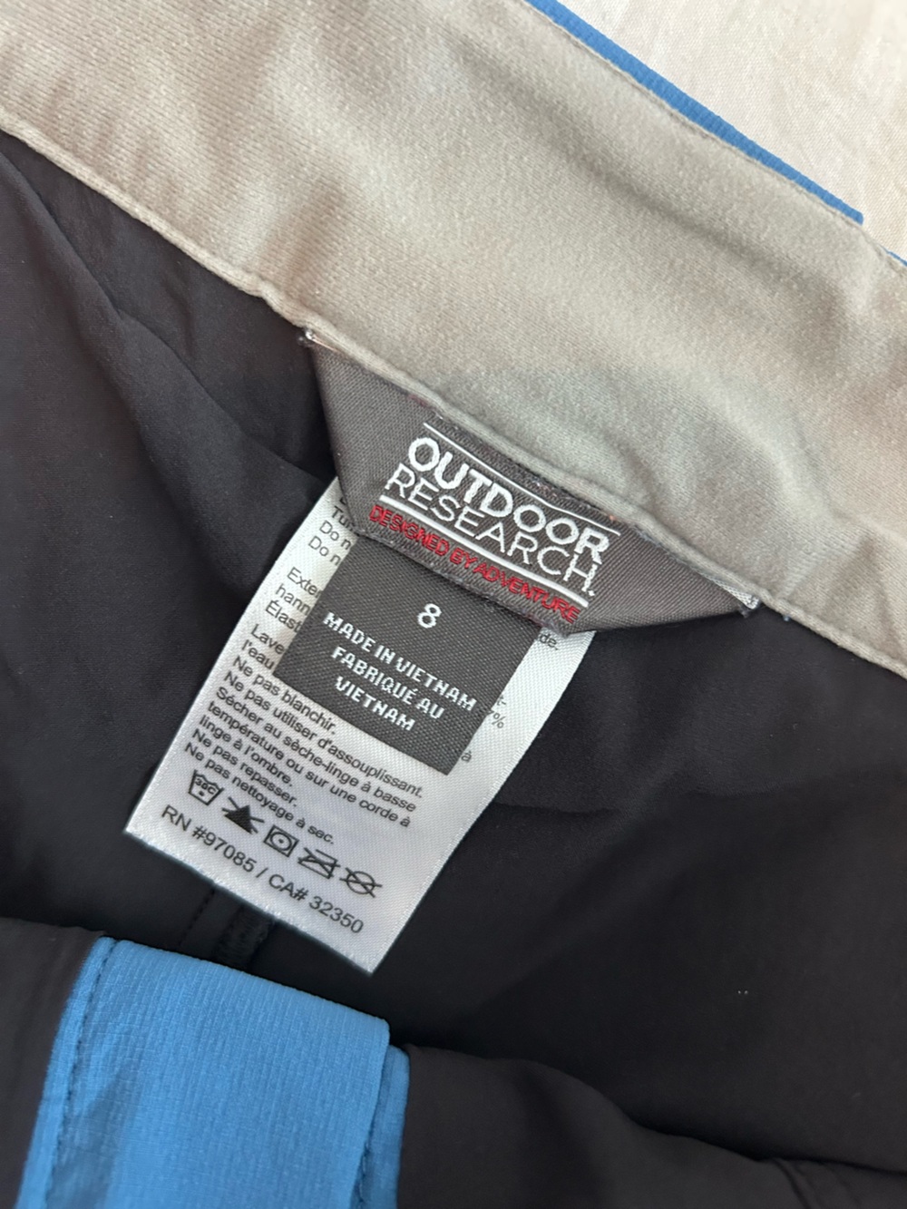 Blue Outdoor Research Ferrosi Skort with Drawstring - Picture 7 of 8
